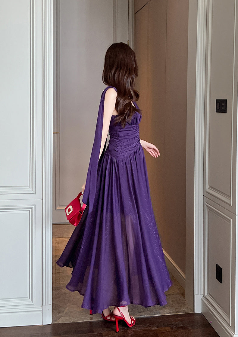 Contrast Lace Fitted Prom Dress Without Belt