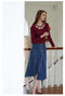 Vintage Hollow Out Neck Shirt