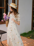 Romantic Embroidered Lace Patchwork Dress