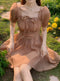 Cottagecore Romantic Mini Dress
