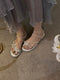 Fairycore Silver Flat Shoes