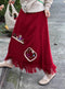 Forest Girl Hand Embroidered Skirt