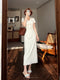 Pure Cotton Lace Embroidered Dress