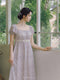 Embroidered Regency Era Dress
