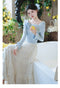 Romantic Off Shoulder Knit Top + Long Skirt 2pcs Set