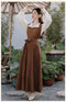 Academia Shirt + One Piece Long Skirt + Vest 3pcs Set