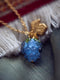 Blueberry & Rose Blue Zircon Necklace