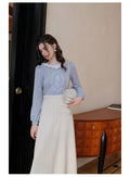 Vintage Rose Knit Shirt + Weighty Skirt