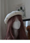 CZ Diamond Wool Blended Beret Hat