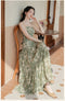 Romantic Maxi Dress + Cardigan 2pcs Set