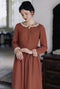 Lace Collar Ramie Vintage Dress