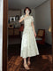 Plants Print Cottagecore Dress