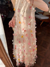 Fairycore 3D Flowers Dress