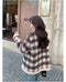 Academia Fleece Lined Plaid Coat