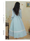 Princess Bow Decorated Lace Trim Dress