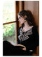 Elegant Romantic Bow Knit Top