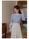 Vintage Rose Knit Shirt + Weighty Skirt