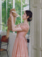 Lace Collar Pink Vintage Dress