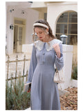 Lace Collar Knitted Dress