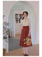 Vintage Knit Top / Plaid Skirt