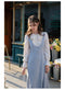 Romantic Ruffled Fake 2pcs Dress