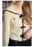 Academia Fuzzy Top + Midi Knit Skirt