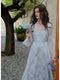 Fairy Romantic Beaded Slip Dress + Long Chiffon Cardigan