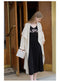 Fairy Lace Top + Jacquard Knit Dress