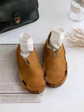 Hollow Out Breathable Leather Shoes