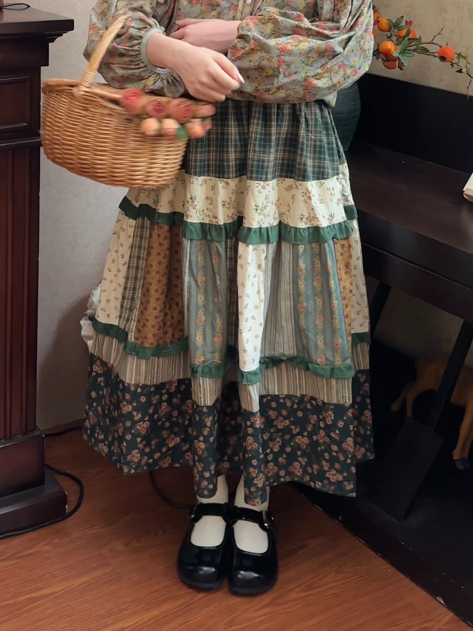Mori Kei Floral Skirt– The Cottagecore