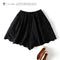 Cotton Eyelet Lace Shorts With Lining & Pockets