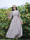Vintage Lavender Slim High Waist Maxi Dress