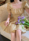 Antique Waistline Petite Mini Dress