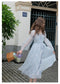 Fairy Romantic Beaded Slip Dress + Long Chiffon Cardigan