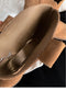 Hollow-Out Stars Cowhide Leather Boots