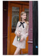 Elegant Blazer + Mini Skirt + Fairy Top