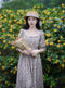 Vintage Lavender Slim High Waist Maxi Dress