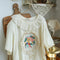 Floral Embroidered Cotton T Shirt