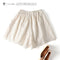 Cotton Eyelet Lace Shorts With Lining & Pockets