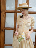 Halter Neck Floral Knitted Dress