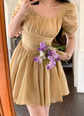 Antique Waistline Petite Mini Dress