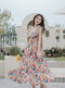 2 Way Colorful Painting Print Dress