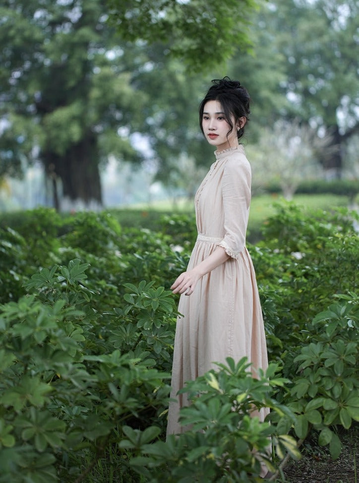 Ann High Ruffle Collar Dress main image 0