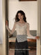 Elegant Irregular Hem 2pcs Top