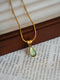 Cymophane Teardrop Necklace