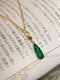 Emerald Pendant Necklace