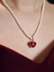 Heart Pendant Pearl Necklace