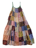 Farmcore Floral Patchwork Slip Dress