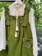 Cute Embroidered Overall Dress