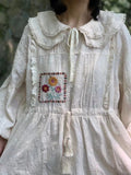Quality Cotton Lace Embroidered Dress